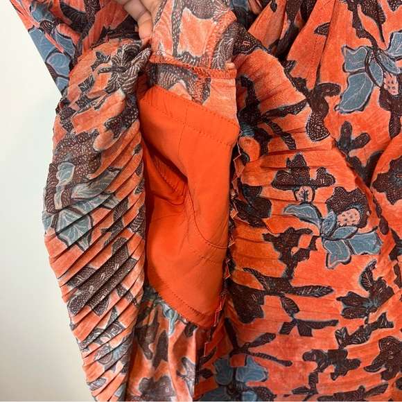 New Ulla Johnson Sefia Long-Sleeve Pleated Mini Dress, Size 4 - Picture 14 of 16